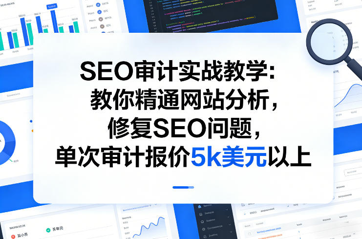 SEO审计实战教学：教你精通网站分析，修复SEO问题，单次审计报价5k美元以上-来友网创