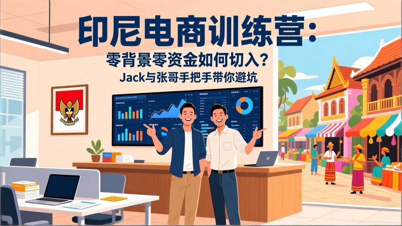 （17533期）印尼电商训练营：零背景零资金如何切入？Jack与张哥手把手带你避坑-来友网创