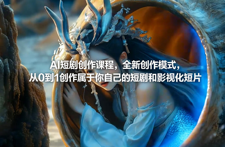 AI短剧创作课程，全新创作模式，从0到1创作属于你自己的短剧和影视化短片-来友网创