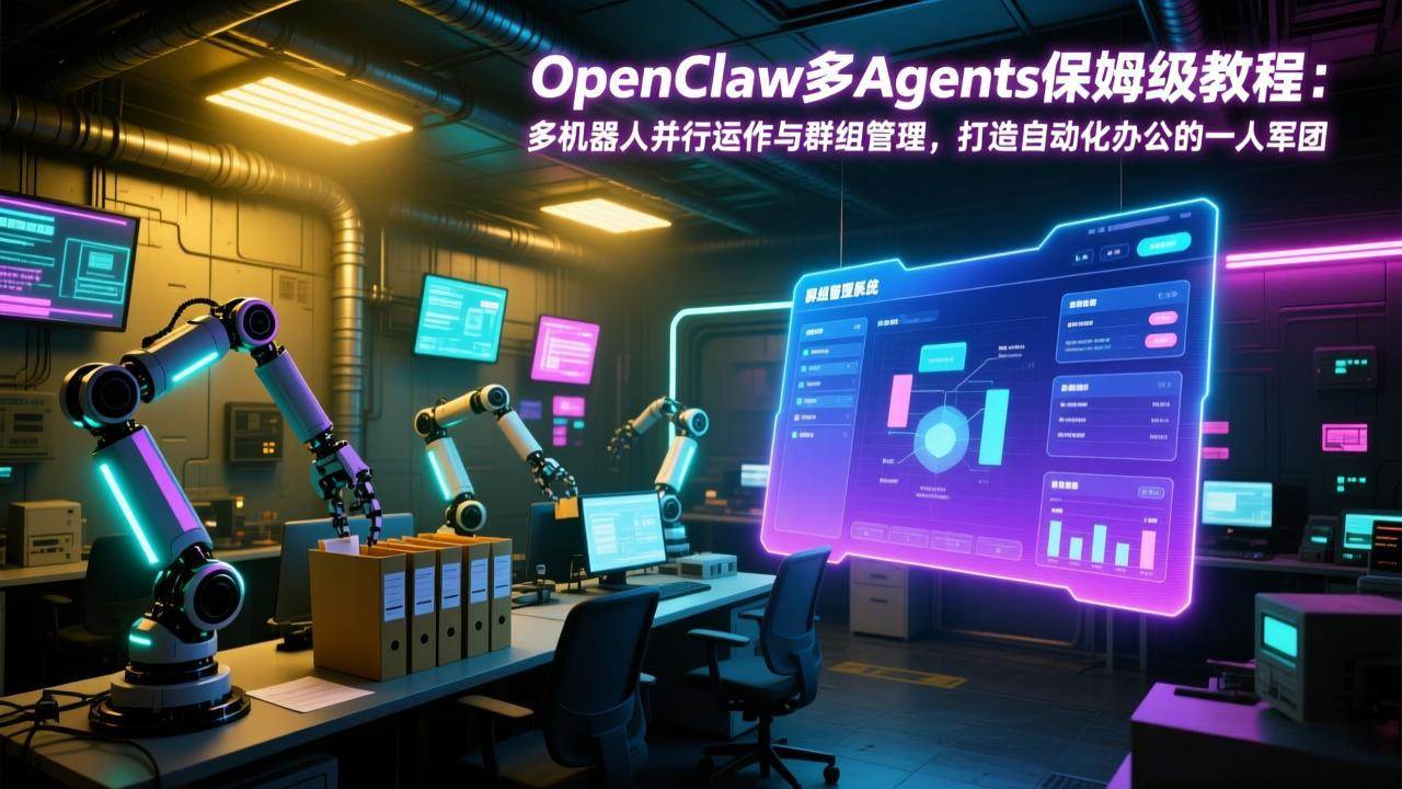 （17563期）OpenClaw多Agents保姆级教程：多机器人并行运作与群组管理，打造自动化办公的一人军团-来友网创