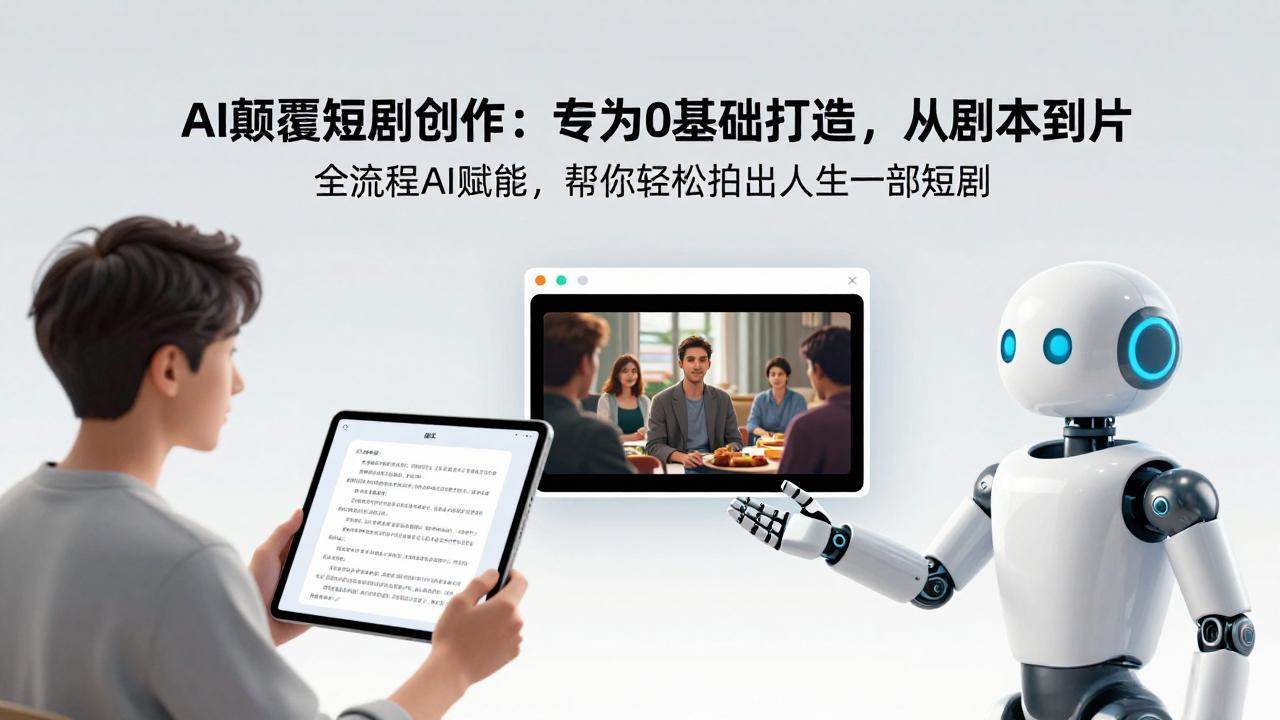 （17564期）AI颠覆短剧创作：专为0基础打造，从剧本到成片全流程AI赋能，帮你轻松拍出人生第一部短剧-来友网创