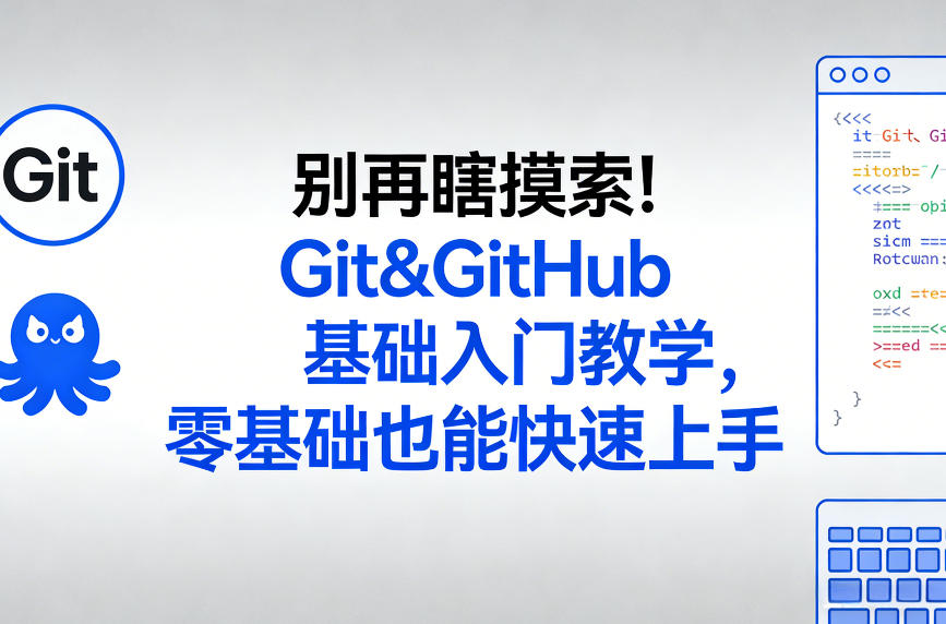 别再瞎摸索！Git&GitHub基础入门教学，零基础也能快速上手-来友网创