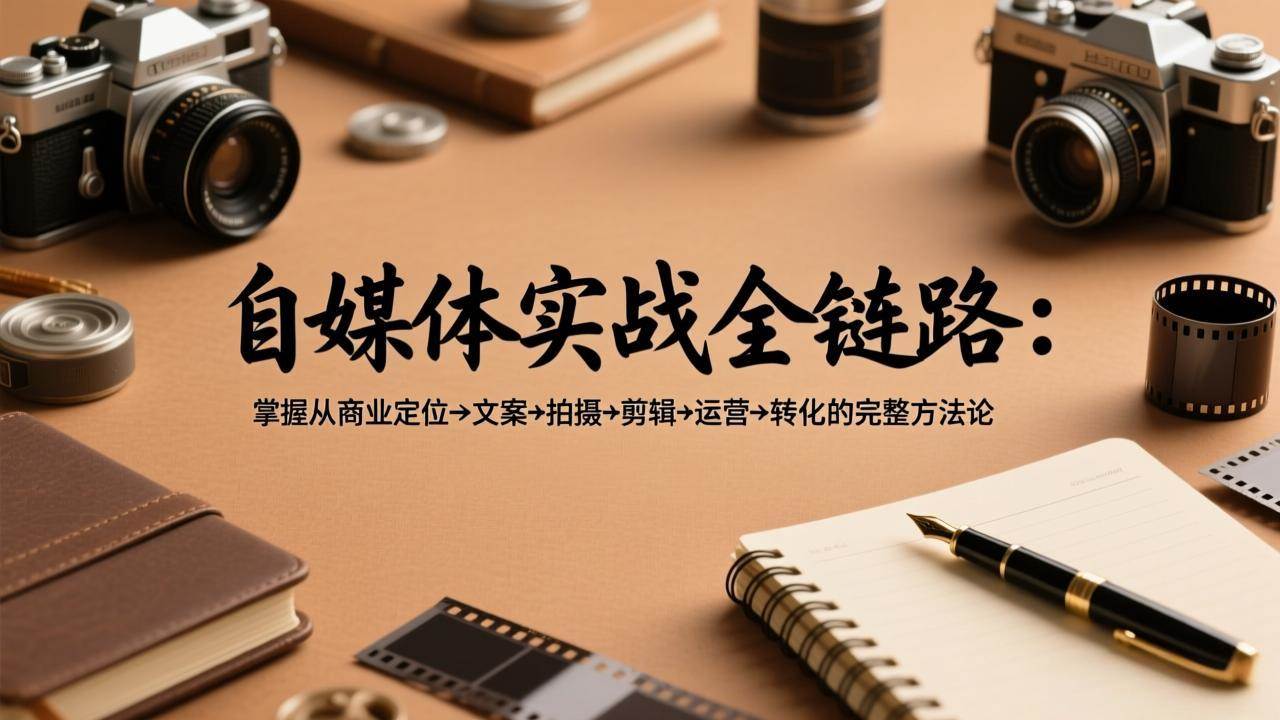 （17586期）自媒体实战全链路：掌握从商业定位→文案→拍摄→剪辑→运营→转化的完整方法论-来友网创