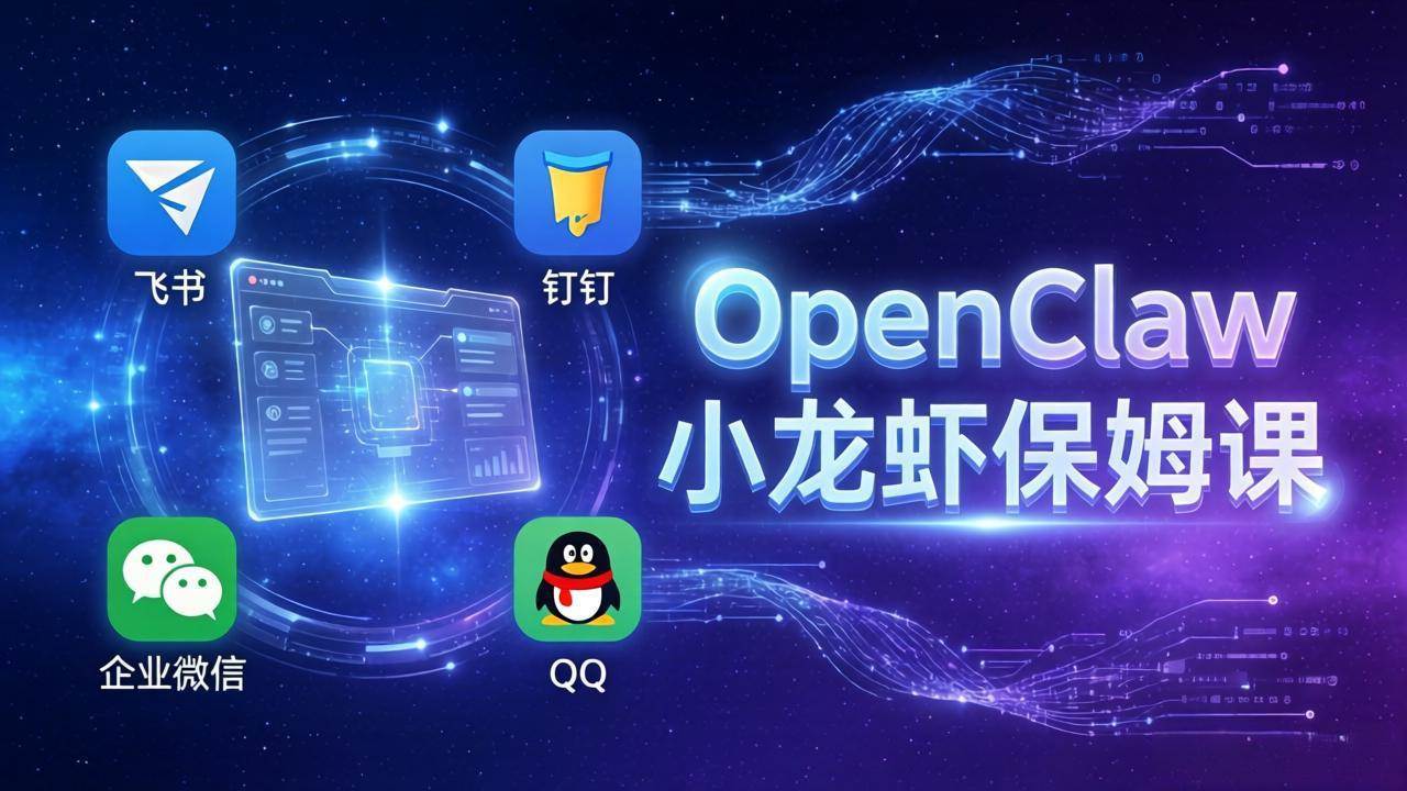 （17614期）OpenClaw小龙虾保姆课： Windows/macOS/Linux/Docker全系统安装，飞书+钉钉+企业微信+QQ 全接入-来友网创