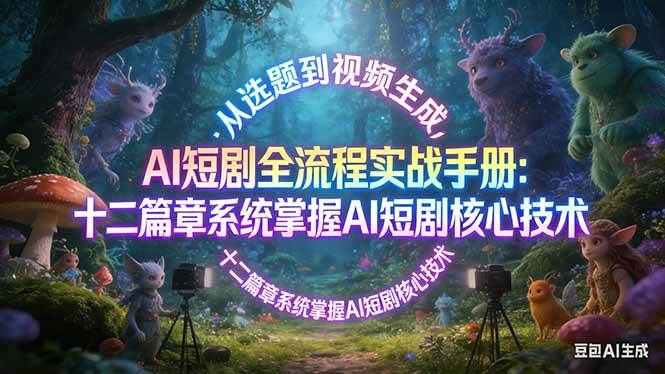 （17620期）AI 短剧全流程实战手册：从选题到视频生成，十二篇章系统掌握 AI 短剧核心技术-来友网创