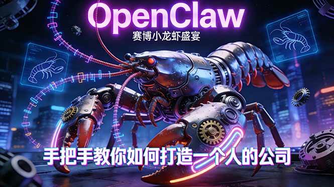 （17684期）OpenClaw，小龙虾-从产品到爆款的成长之路，手把手教你如何打造一个人的公司-来友网创