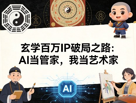 玄学百万IP破局之路：AI当管家，我当艺术家-来友网创