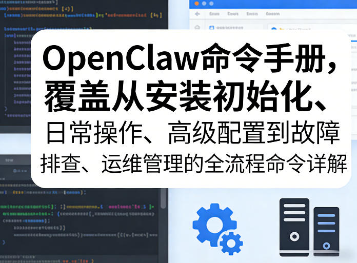OpenClaw命令手册，覆盖从安装初始化、日常操作、高级配置到故障排查、运维管理的全流程命令详解-来友网创