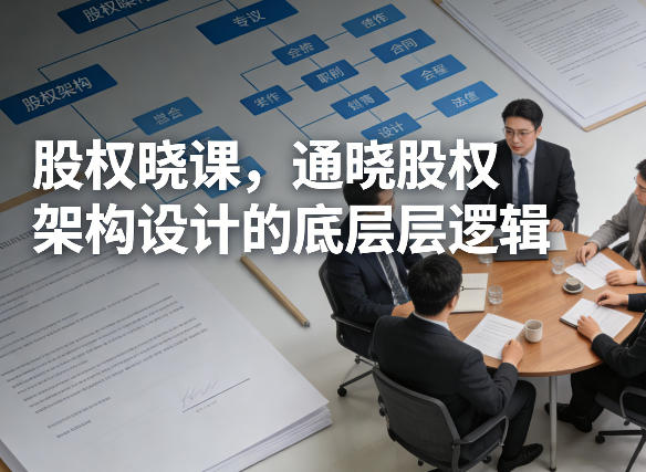 股权晓课，通晓股权架构设计的底层逻辑-来友网创