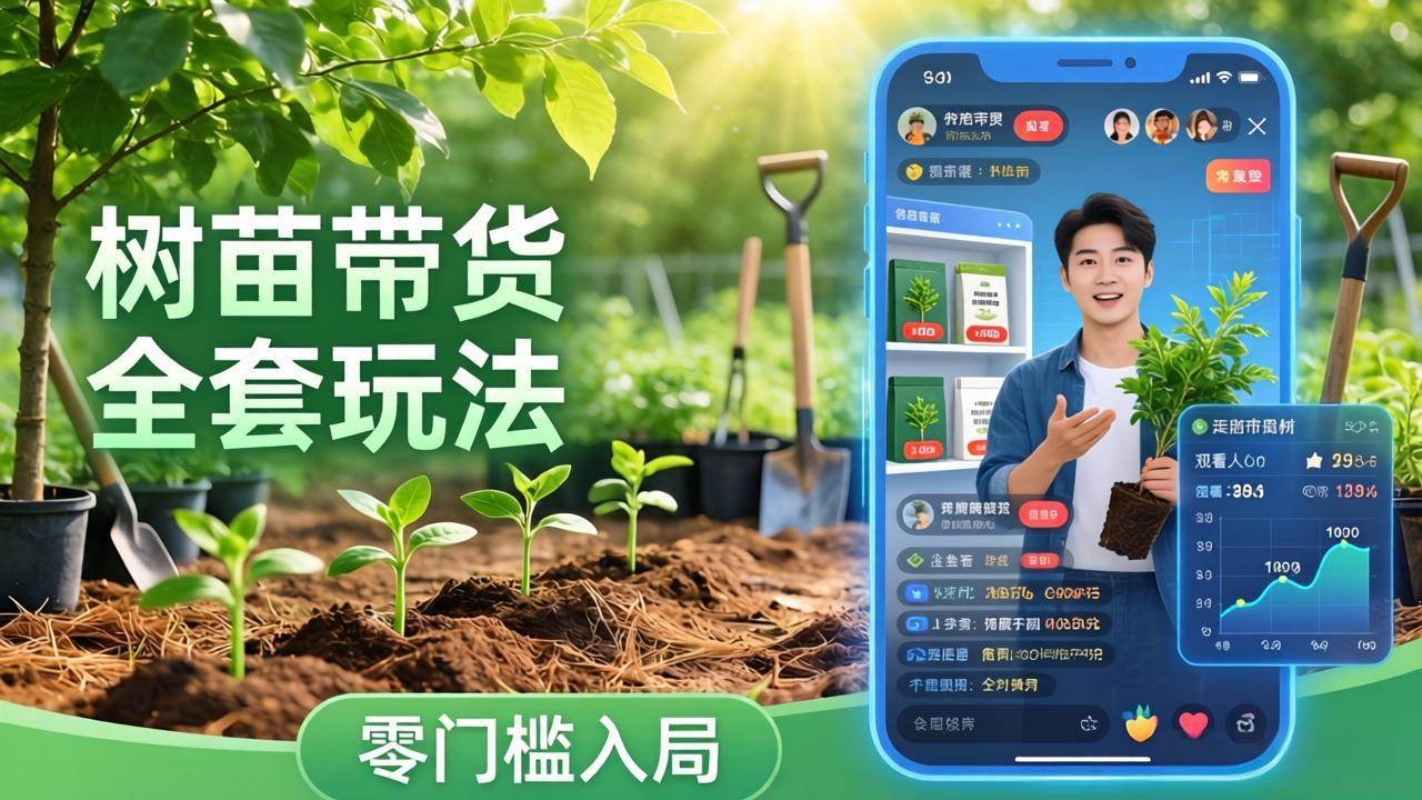 （17729期）视频号AI树苗带货全套玩法：零门槛入局，掌握豆包、千问等AI工具制作树苗视频的全套流程-来友网创