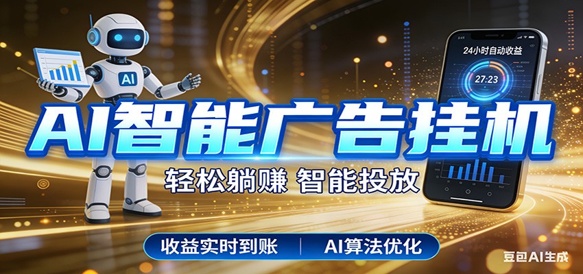 智能广告挂机新时代，利用碎片化时间实现稳定被动收益，AI帮你持续盈利-来友网创