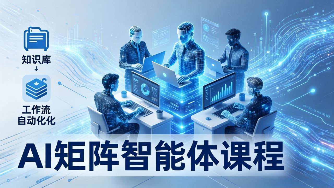 （17759期）AI矩阵智能体实战：100个数字员工批量生产内容，文本知识库+工作流自动化全搞定-来友网创