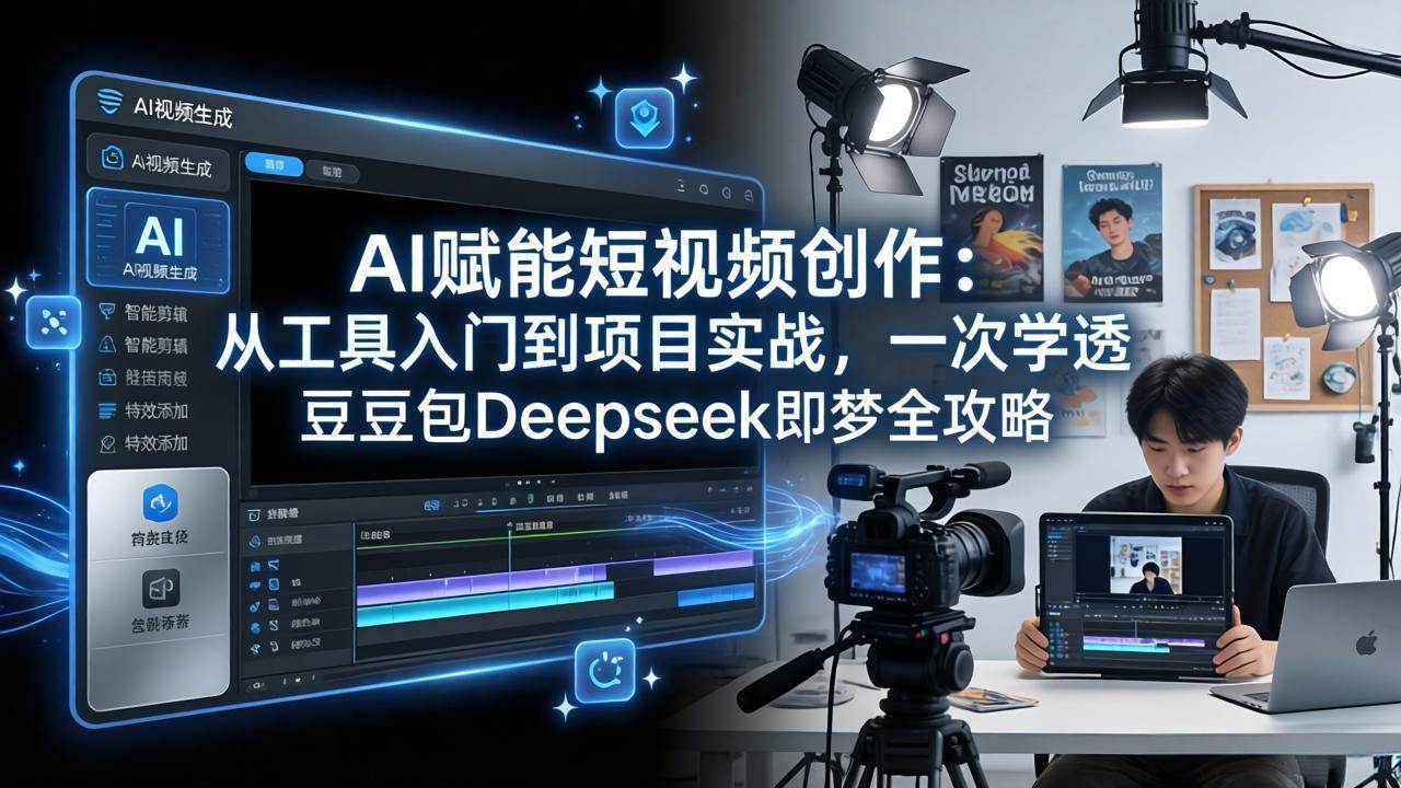 （17762期）AI赋能短视频创作：从工具入门到项目实战，一次学透豆包Deepseek即梦全攻略-来友网创