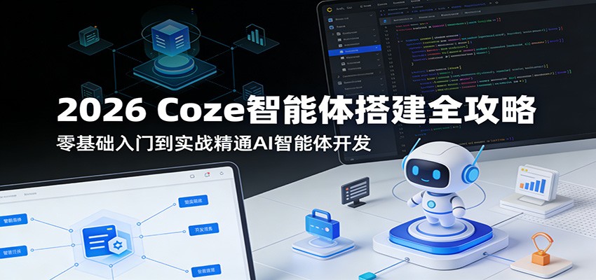 2026 Coze智能体搭建全攻略：零基础入门到实战精通AI智能体开发-来友网创