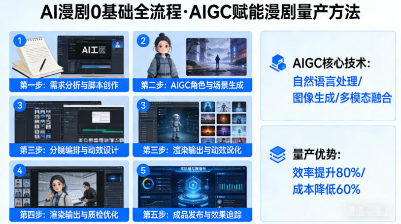 AI漫剧0基础全流程，快速掌握AIGC赋能的漫剧量产方法-来友网创