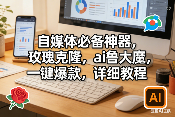 （17886期）玫瑰克隆软件，ai鲁大魔工具，自媒体必备神器，一键爆款，详细教程。-来友网创