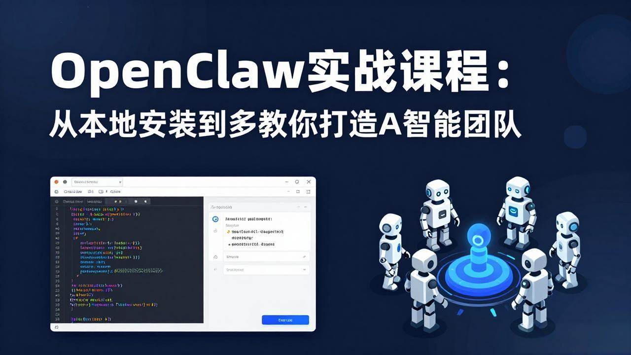 （17883期）OpenClaw实战课程：从本地安装到多Agent协同，手把手教你打造AI智能团队-来友网创