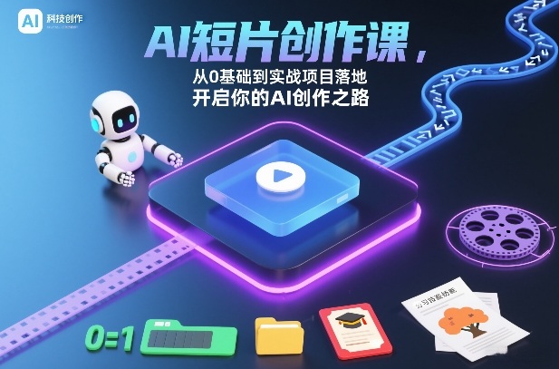 AI短片创作课，从0基础到实战项目落地，开启你的AI创作之路（更新0411）-来友网创