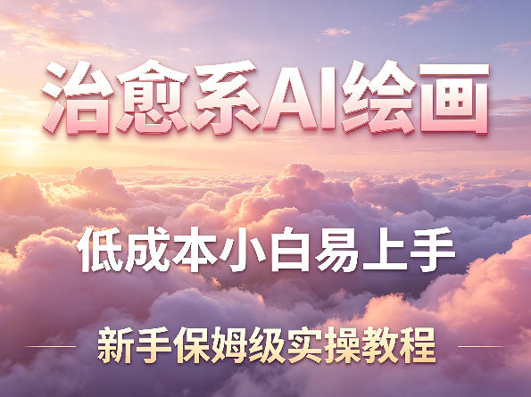 治愈系AI绘画提示词项目，低成本小白易上手，每天10分钟，新手保姆级实操教程-来友网创