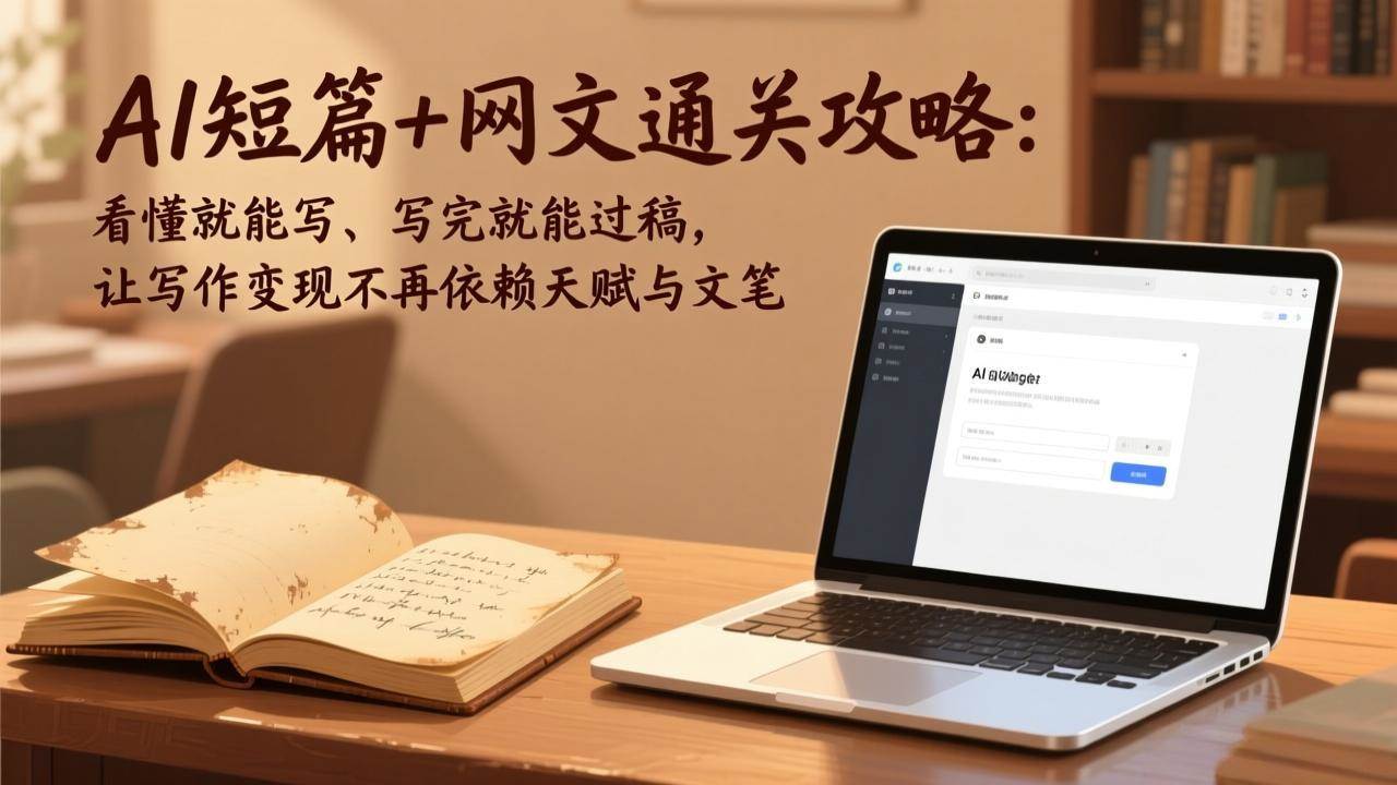 （18064期）AI短篇+网文通关攻略-更新4月：看懂就能写、写完就能过稿，让写作变现不再依赖天赋与文笔-来友网创