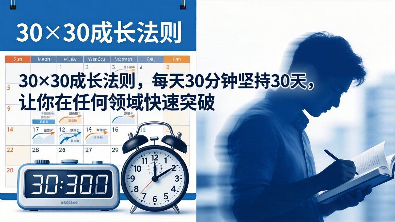 （18057期）付费文章：30×30成长法则，每天30分钟坚持30天，让你在任何领域快速突破-来友网创