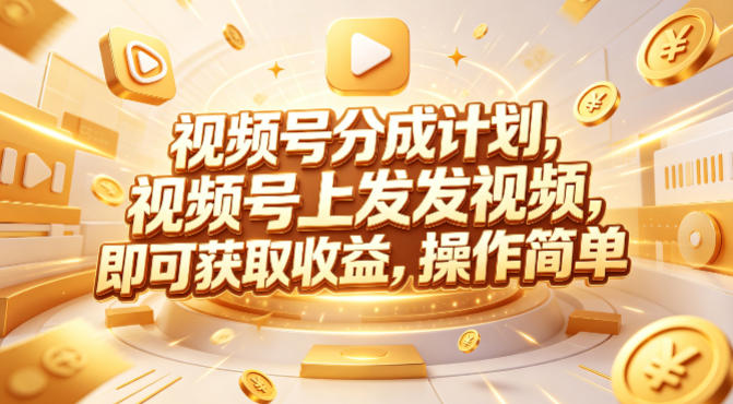 视频号分成计划，599元众筹的Red团队课程，视频号上发发视频，即可获取收益，操作简单-来友网创