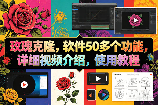 （18093期）玫瑰克隆工具，ai智能体软件，自媒体神器，一键爆款，60多个功能详细教程-来友网创