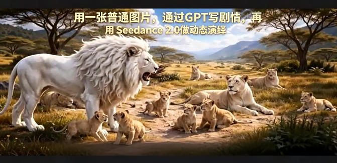 用一张普通图片，通过GPT写剧情，再用Seedance 2.0做动态演绎，居然能生成迪士尼风格搞笑动画-来友网创