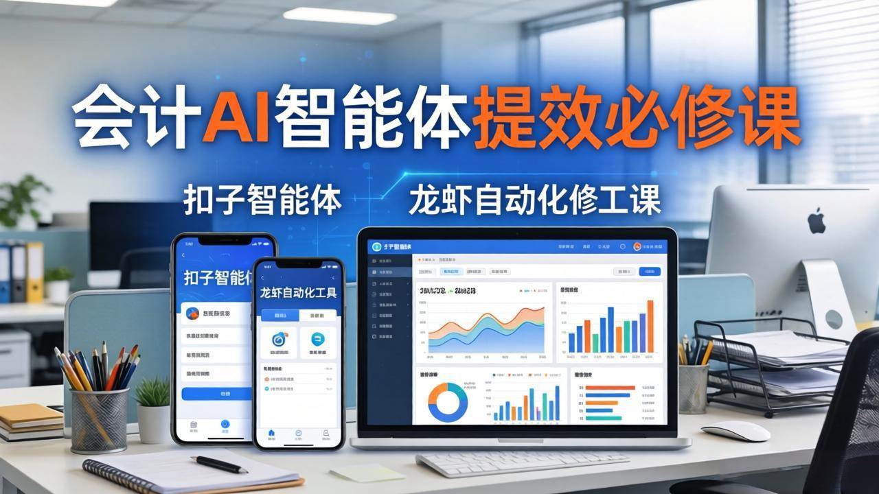 （18151期）财务会计AI智能体提效必修课：扣子智能体+龙虾自动化+报表分析，一站式提升财务工作效率-来友网创