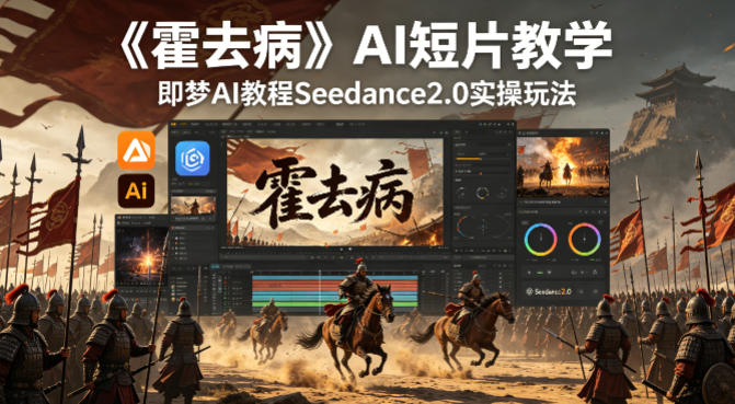 《霍去病》AI短片教学，即梦AI教程Seedance2.0实操玩法-来友网创