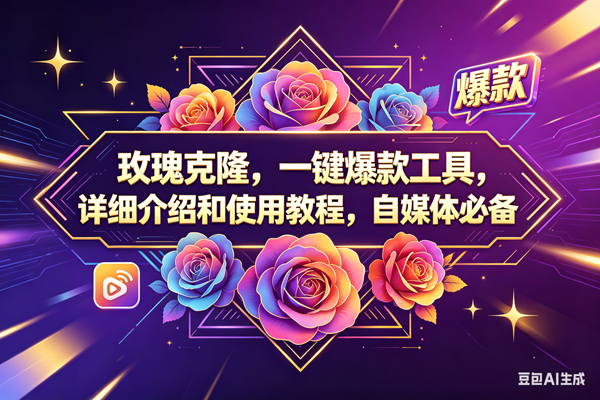 （18163期）玫瑰克隆，一键爆款工具，ai智能体，自媒体神器，60多个功能教程-来友网创