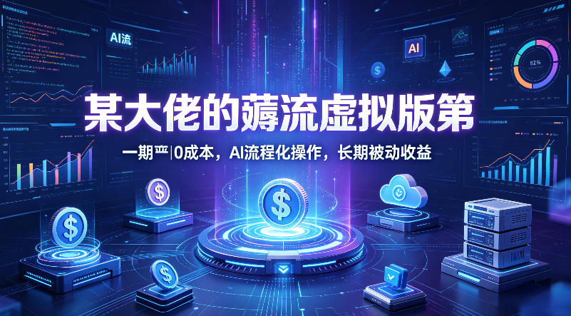 某大佬的薅流虚拟版第一期丨0成本，AI流程化操作，长期被动收益-来友网创