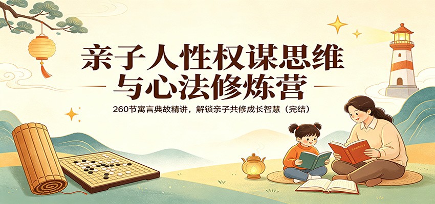 亲子人性权谋思维与心法修炼营：260节寓言典故精讲，解锁亲子共修成长智慧（完结）-来友网创