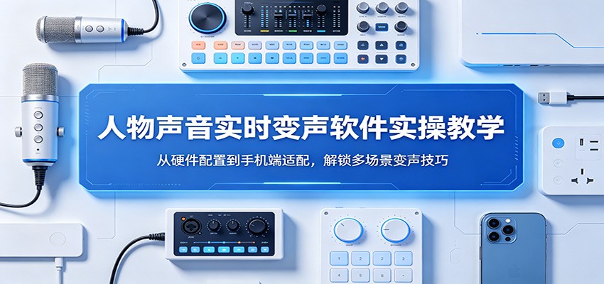 人物声音实时变声软件实操教学：从硬件配置到手机端适配，解锁多场景变声技巧-来友网创