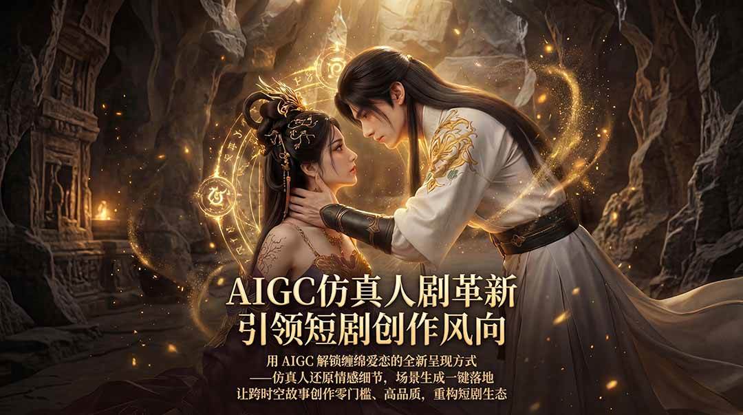 （18199期）AIGC 仿真人短剧创作革新，解锁仙侠爱恋全新呈现，一键出高质场景，零门槛打造爆款剧集-来友网创