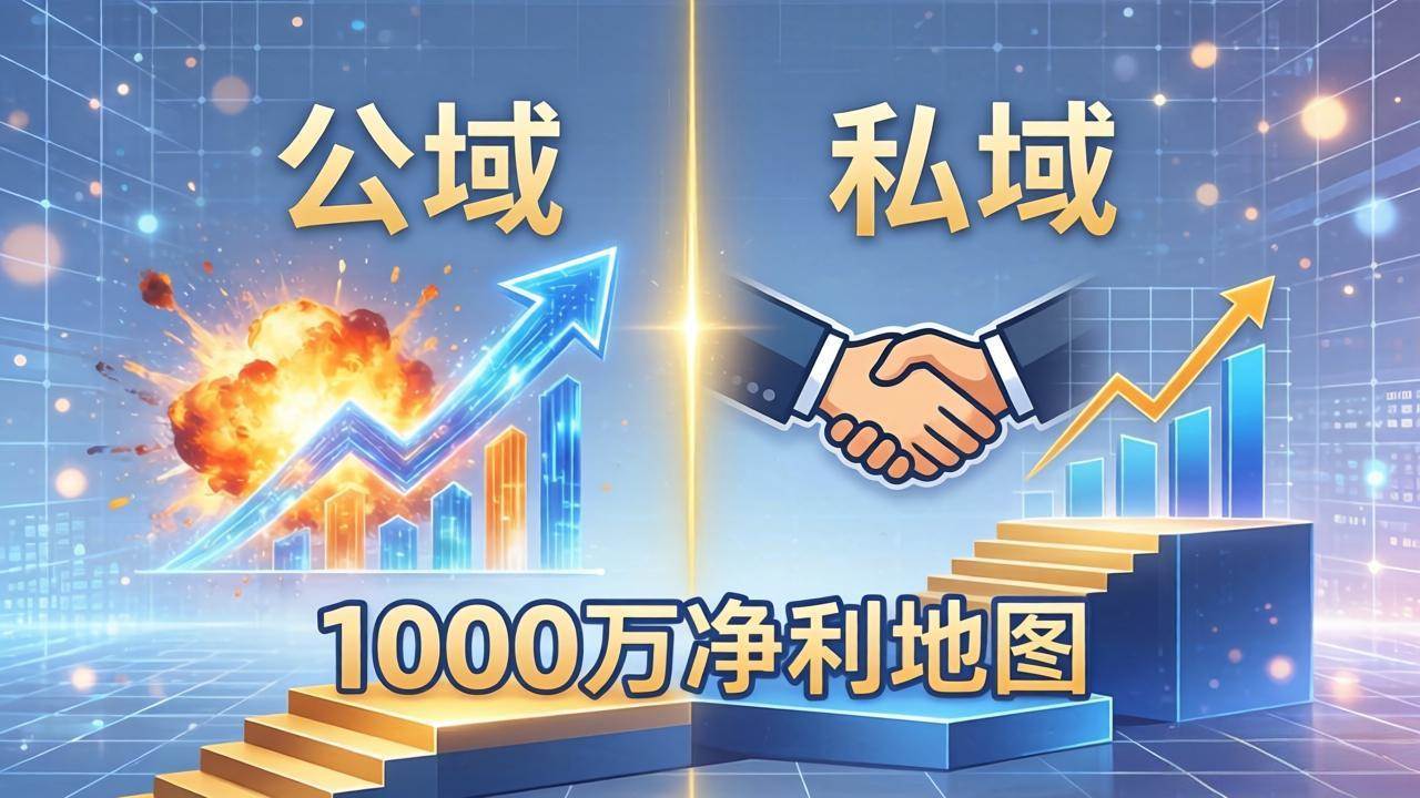 （18217期）公域玩命出爆款，私域悄悄做成交：这套AI内训课，2026给你打通1000万净利的地图-来友网创