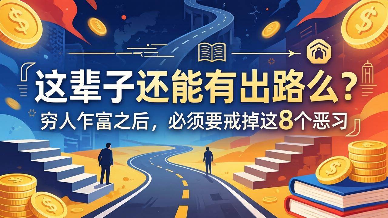 （18214期）关于人生两篇付费文章【这辈子还能有出路么？】【穷人乍富之后，必须要戒掉这8个恶习】-来友网创