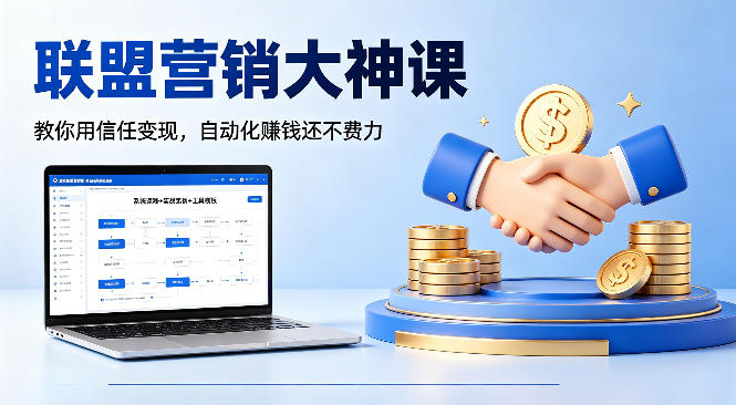 联盟营销大神课，教你用信任变现，自动化賺钱还不费力【原创双语字幕】-来友网创