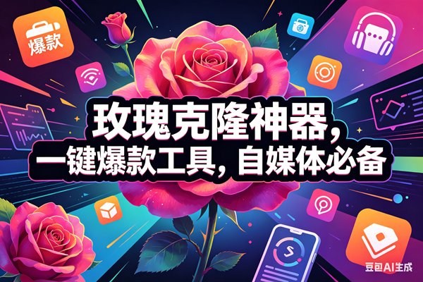 （18246期）玫瑰克隆神器，一键爆款工具，自媒体必备，50多个功能的教程-来友网创