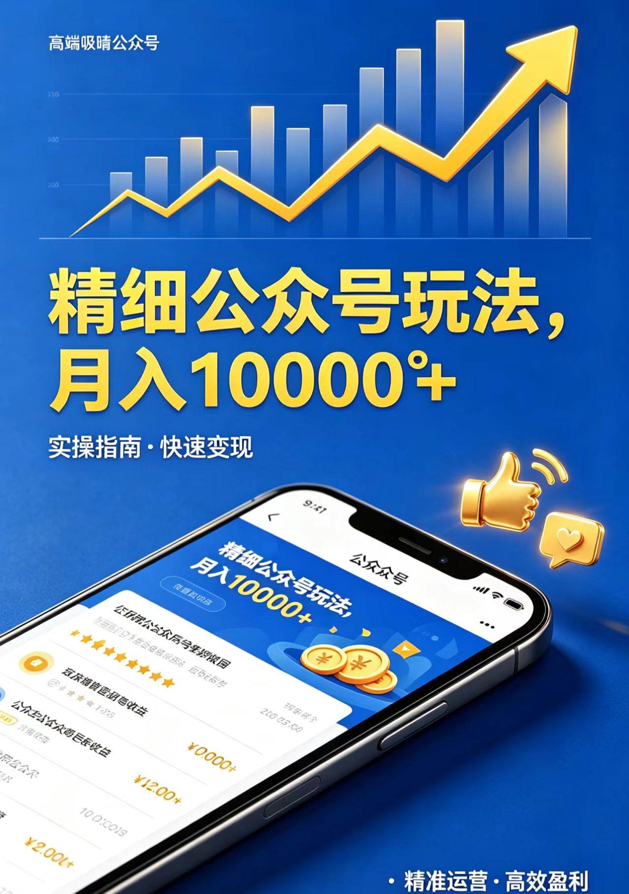 （18283期）精细公众号玩法，月入10000+，实操指南，快速变现-来友网创