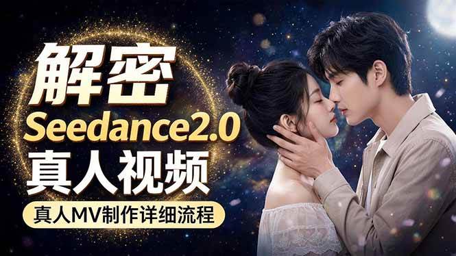 （18289期）Seedance 2.0电影级真人 MV全流程拆解：提示词、运镜、粒子特效，手把手实操-来友网创