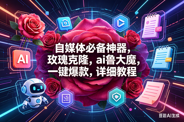 （18316期）玫瑰克隆神器，一键爆款ai工具，自媒体必备，60多个功能的教程-来友网创