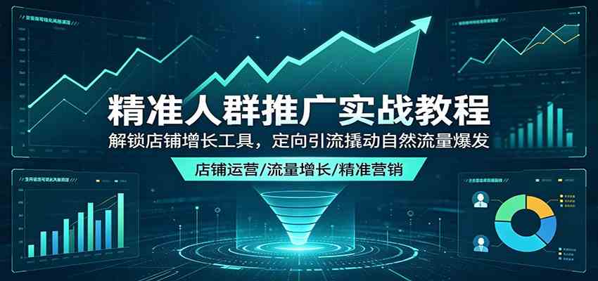 精准人群推广实战教程：解锁店铺增长工具，定向引流撬动自然流量爆发-来友网创