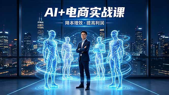 （18328期）AI+电商实战课，1人+N个AI 智能体，把SOP变AI员工，实现降本增效提高利润-来友网创
