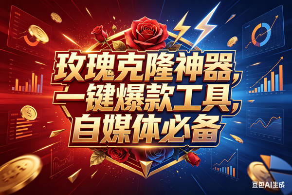 （18361期）玫瑰克隆神器，一键爆款ai工具，自媒体必备，60多个功能的详细教程-来友网创