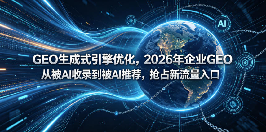 GEO生成式引擎优化，2026年企业GEO从被AI收录到被AI推荐，抢占新流量入口-来友网创