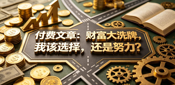 付费文章：财富大洗牌，我该选择，还是努力？-来友网创