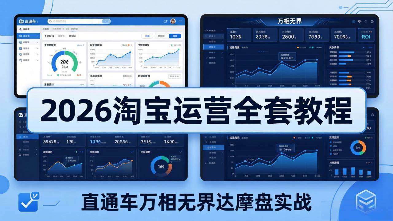 （18373期）2026淘宝运营全套教程(更新5月8日)，直通车万相无界达摩盘实战，从基础到进阶提升流量转化-来友网创