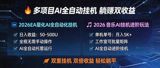 （18380期）多项目AI自动挂机玩法：双重挂机，双倍收益，轻松躺平-来友网创