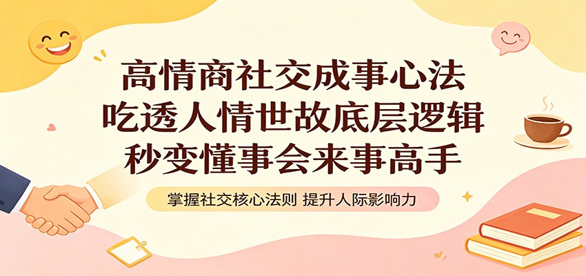 高情商社交成事心法：吃透人情世故底层逻辑，秒变懂事会来事高手-来友网创